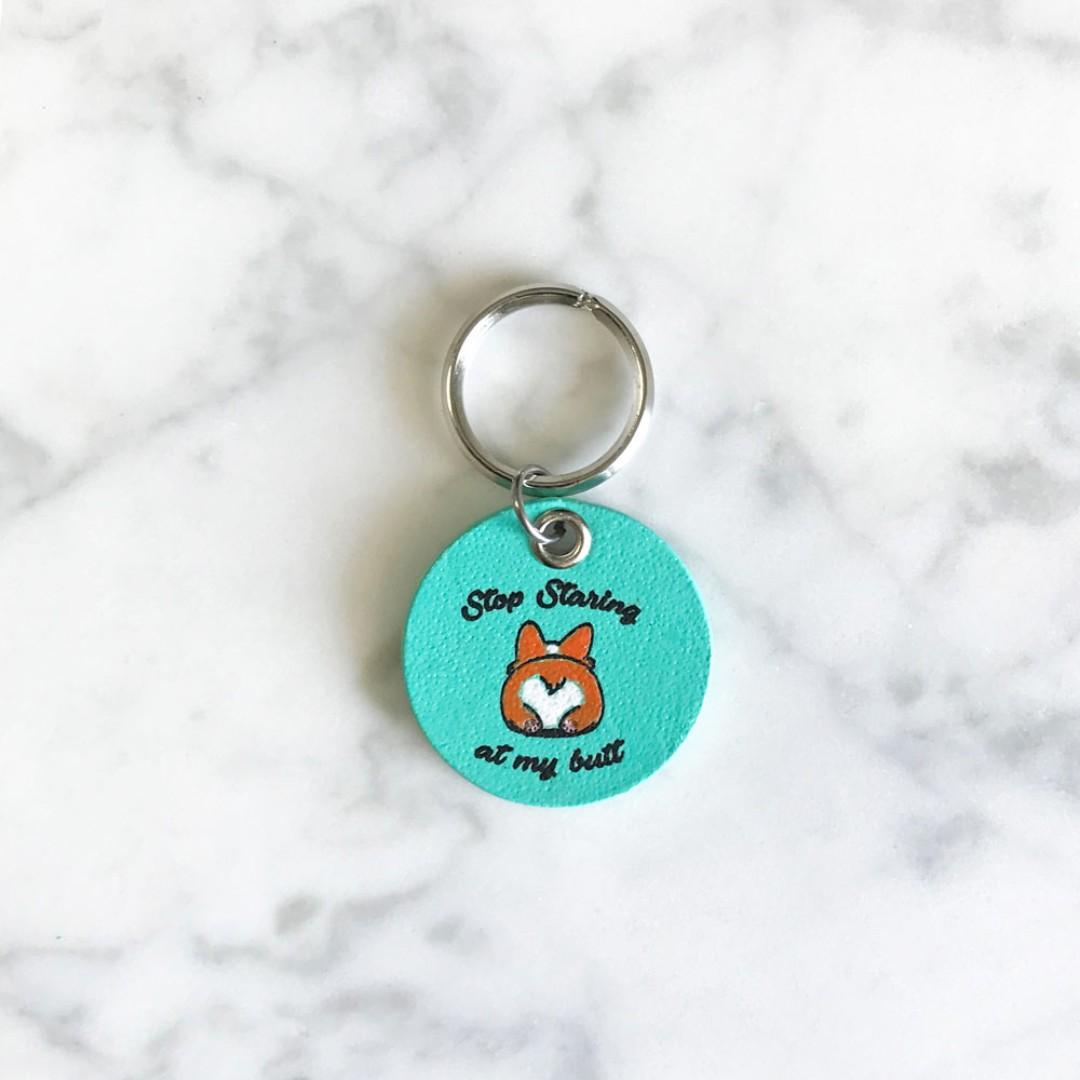 3cm Pet Tag Corgi Butt Silent Noiseless Dog Small Lightweight