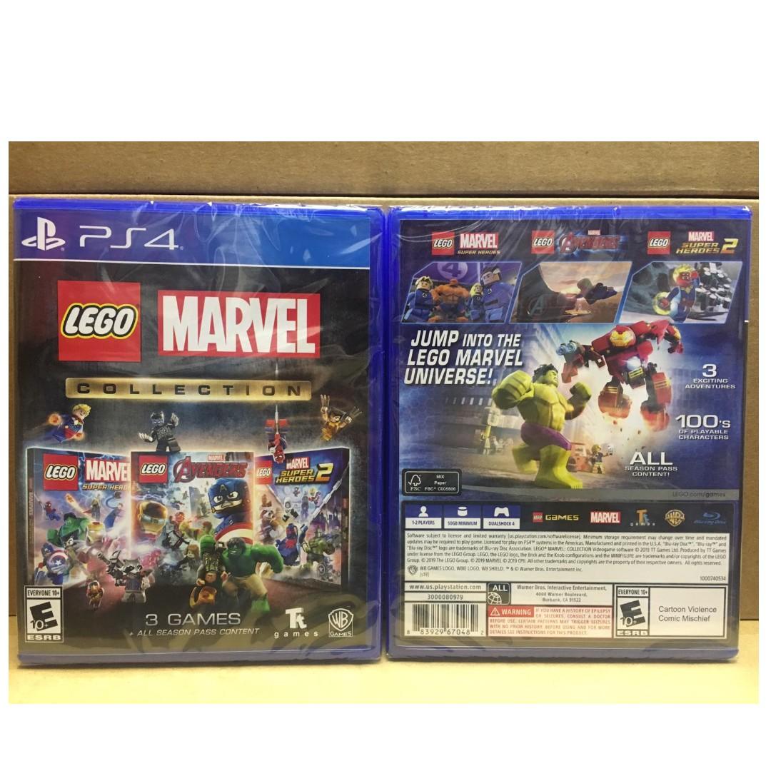 全新包3套遊戲) PS4 LEGO Marvel Collection (美版)-收錄樂高Marvel