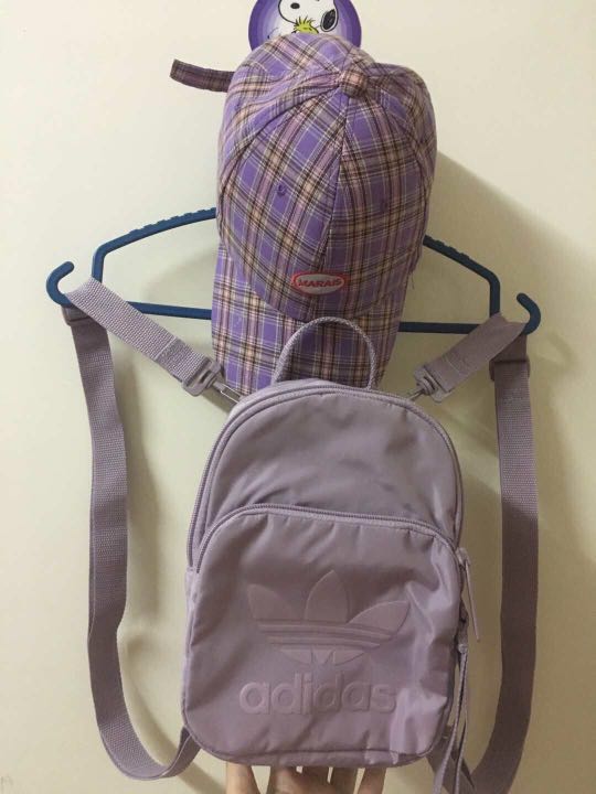 adidas mini backpack lilac
