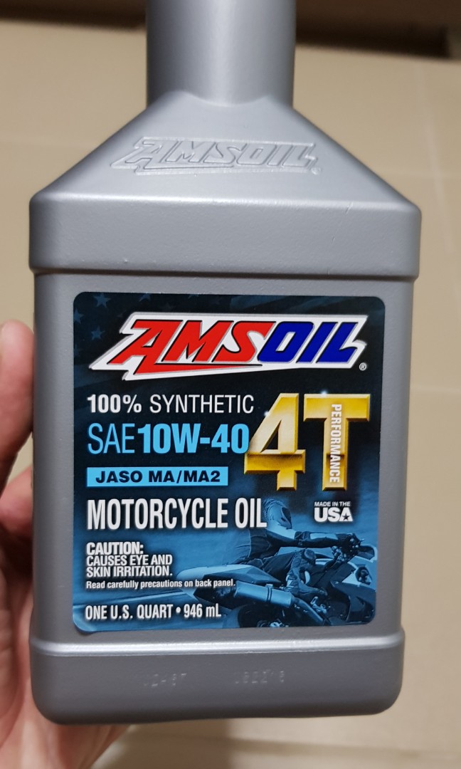 Amsoil engine oil, Motorcycles, Motorcycle Accessories on Carousell