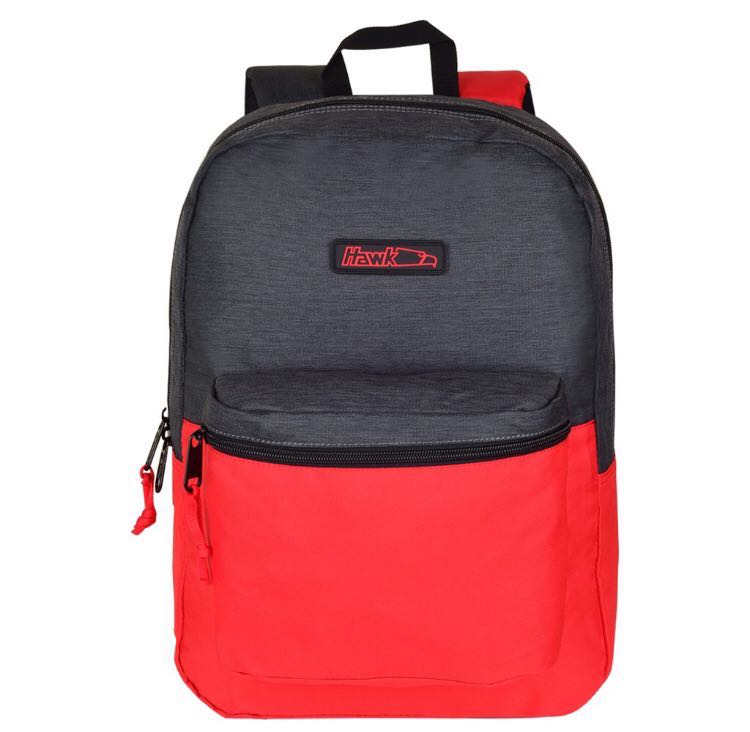 hawk bag red and gray