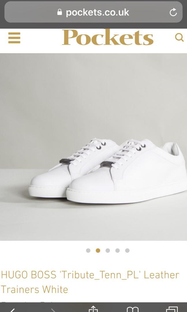 hugo boss white trainers