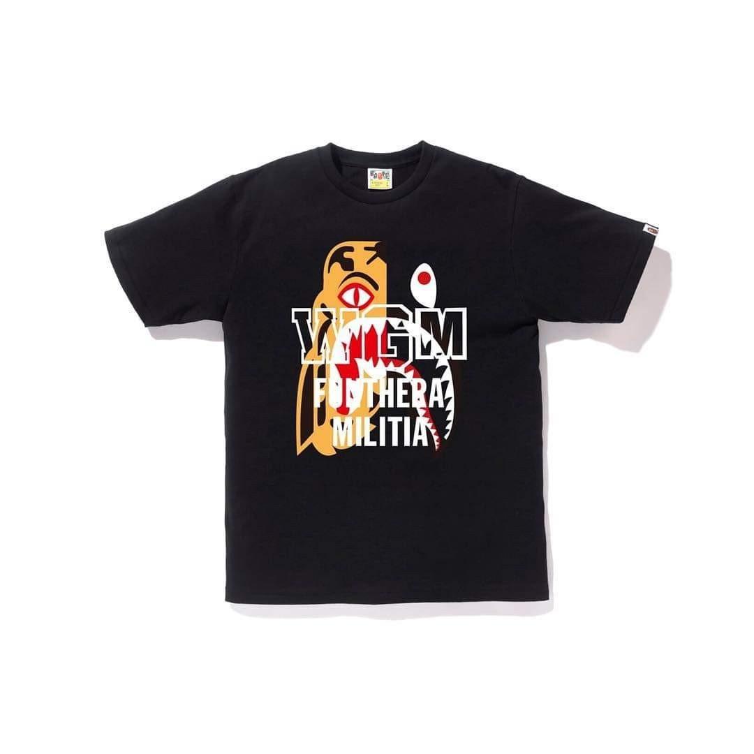 Bape Tiger Shark Tee Shirt Men S Fashion Clothes Tops On Carousell
