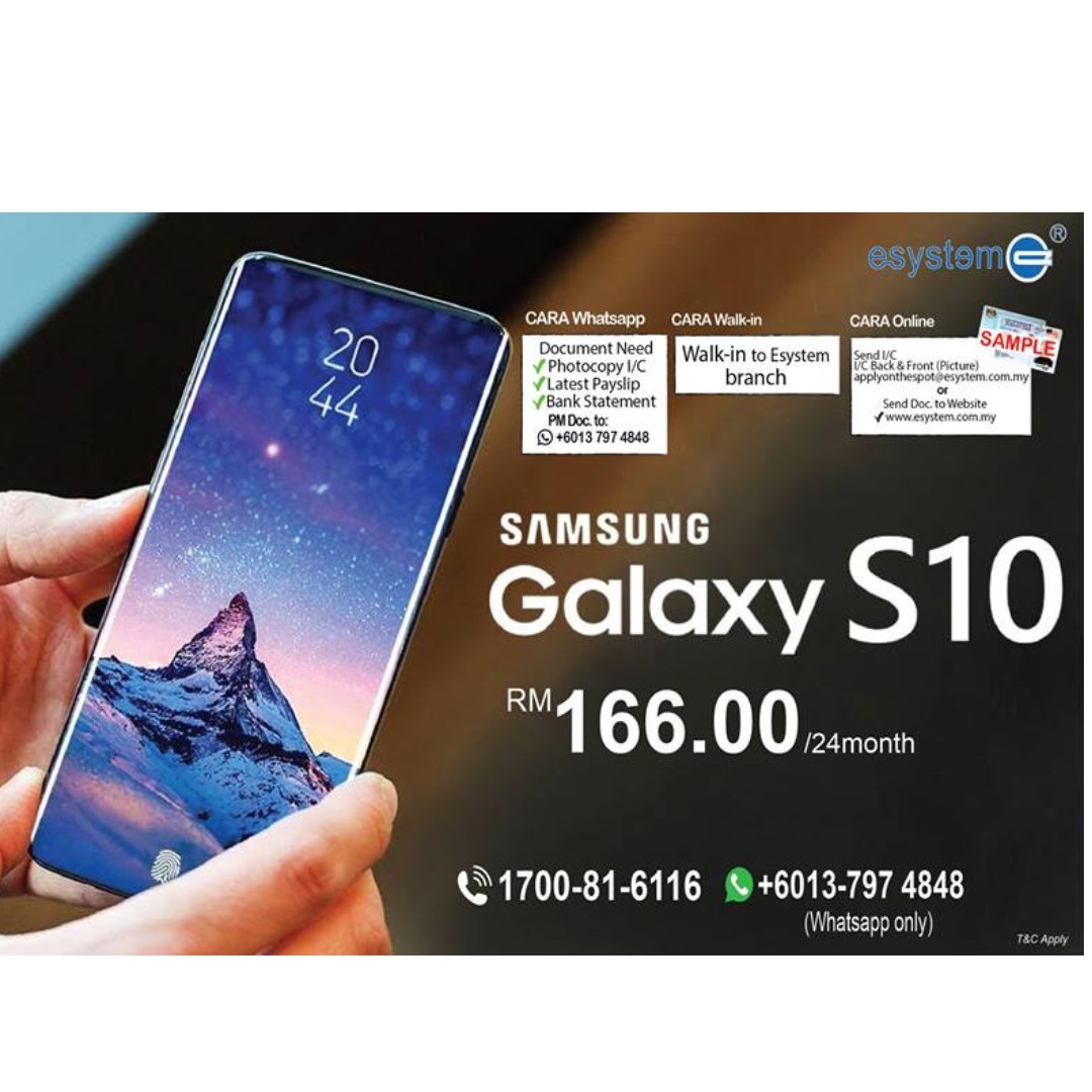 Bayaran Ansuran Mudah Samsung Galaxy S10 Mobile Phones Tablets Others On Carousell