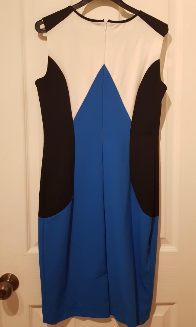 Calvin klein blue and black dress online