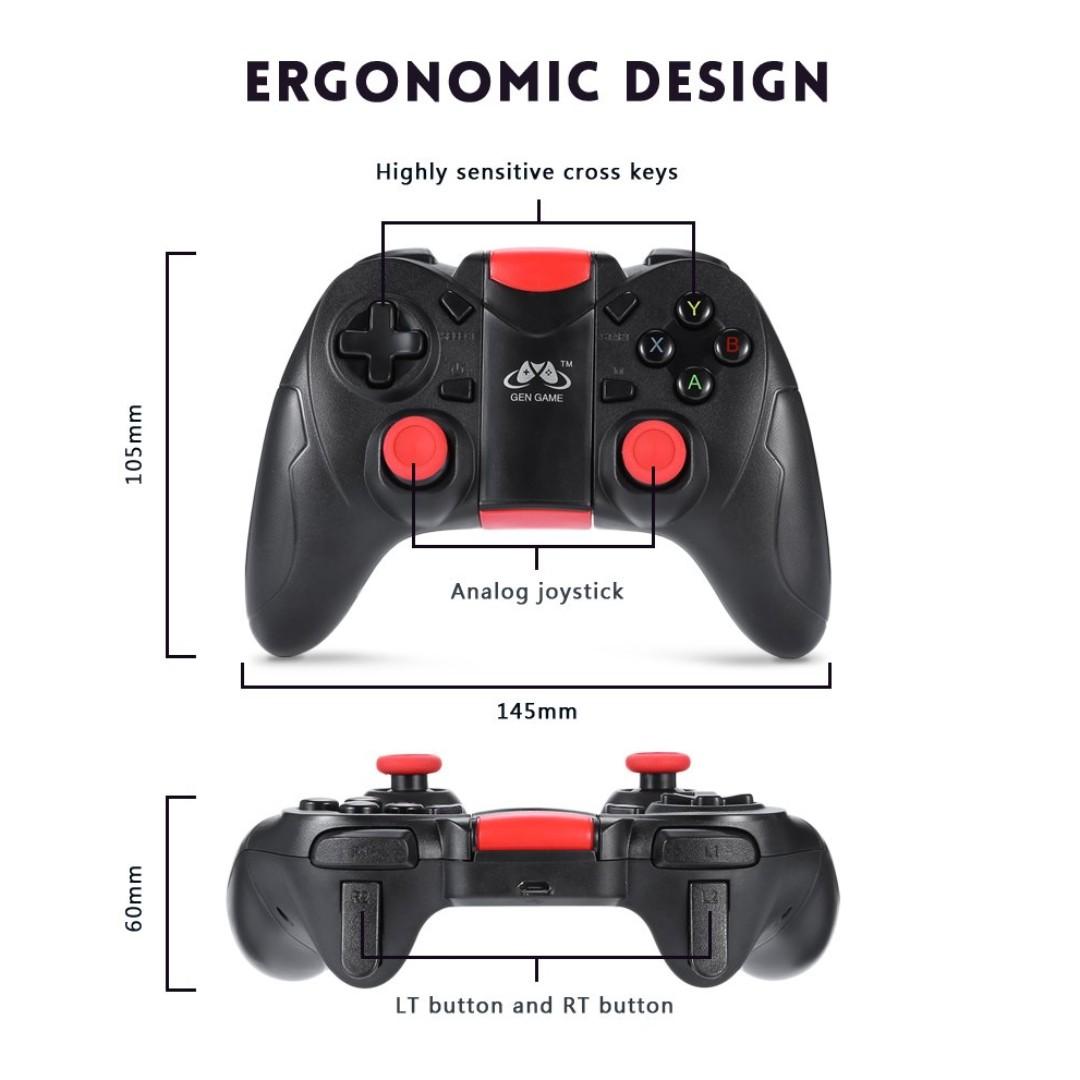 BNIB GEN GAME S6 Deluxe Wireless Bluetooth Gamepad for Android