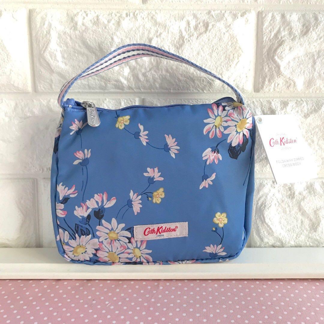 BNWT 100 Original Cath Kidston Daisies Buttercup Zip Foldaway CrossBody Bag Women s Fashion Bags Wallets Cross body Bags on Carousell