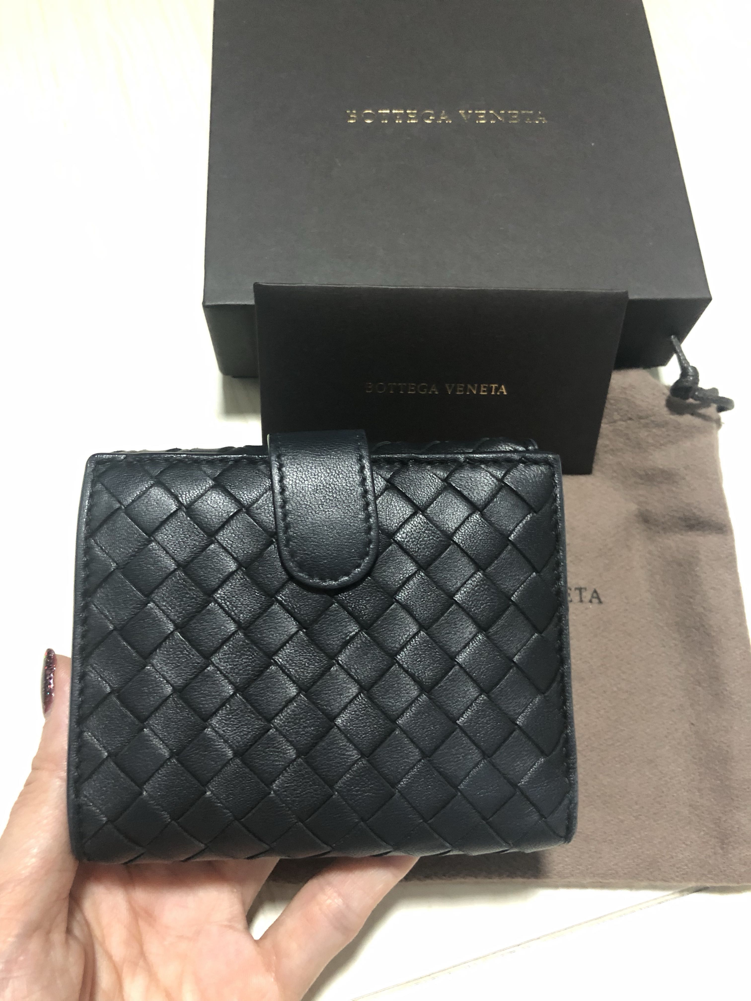 French wallet new arrivals in intrecciato nappa