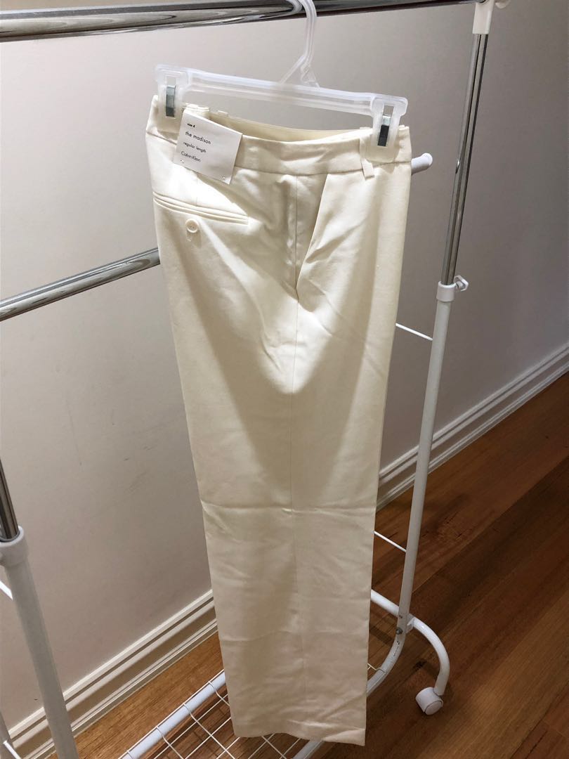 calvin klein white dress pants