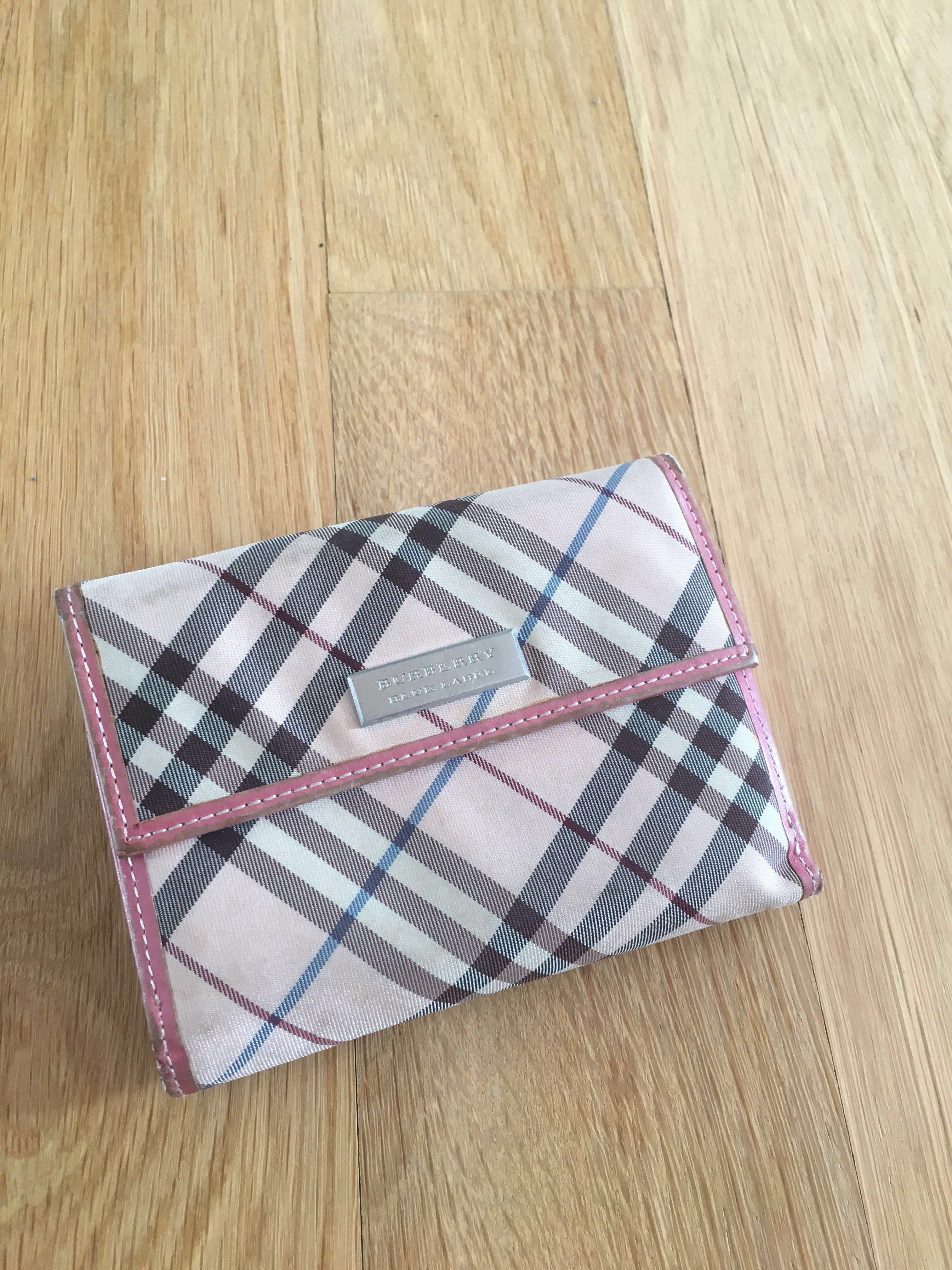 Burberry Blue Label limited edition pink wallet purse, Women's Fashion, Bags  \u0026 Wallets, Wallets \u0026 Card Holders on Carousell