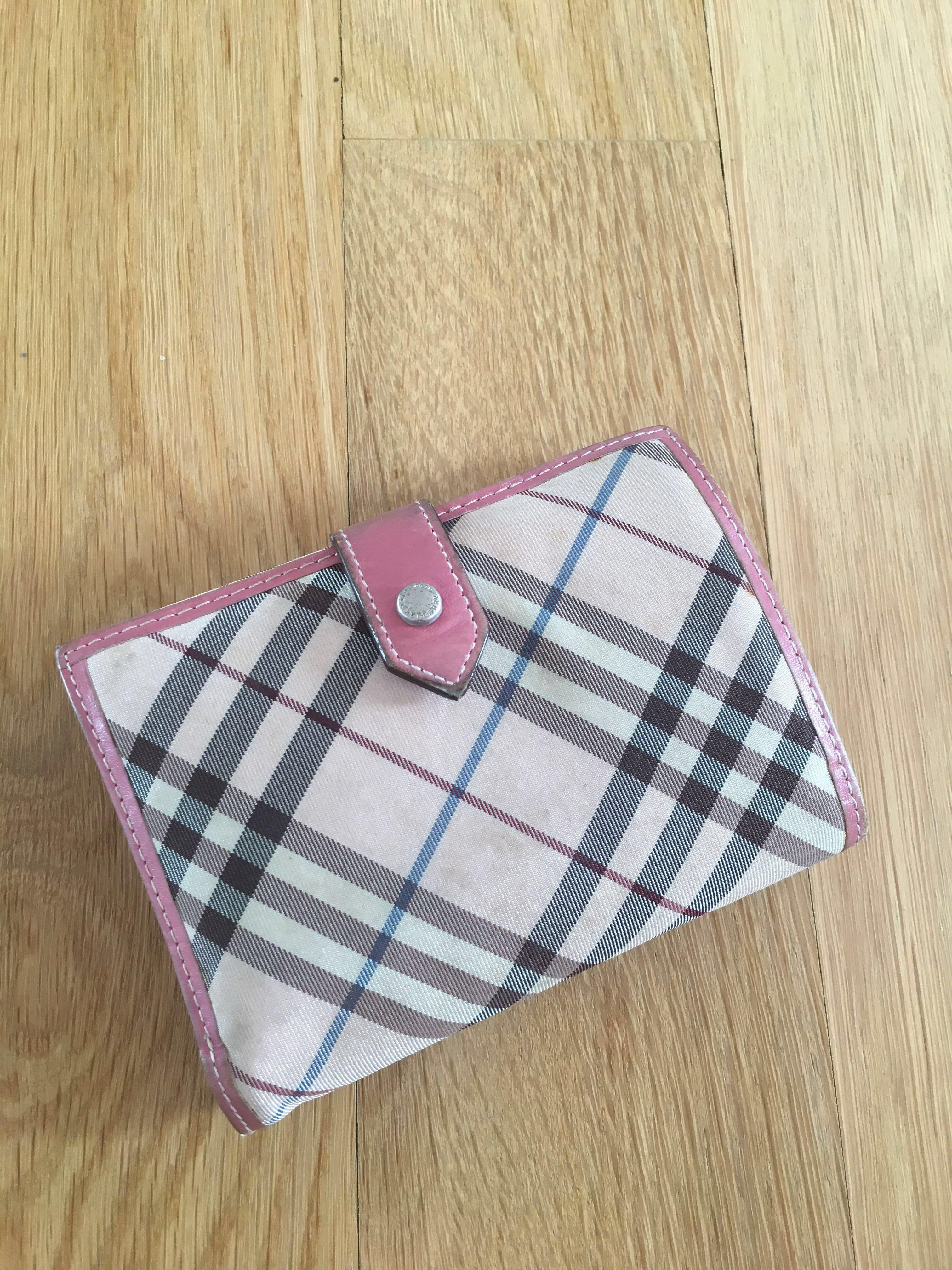 Burberry Blue Label limited edition pink wallet purse
