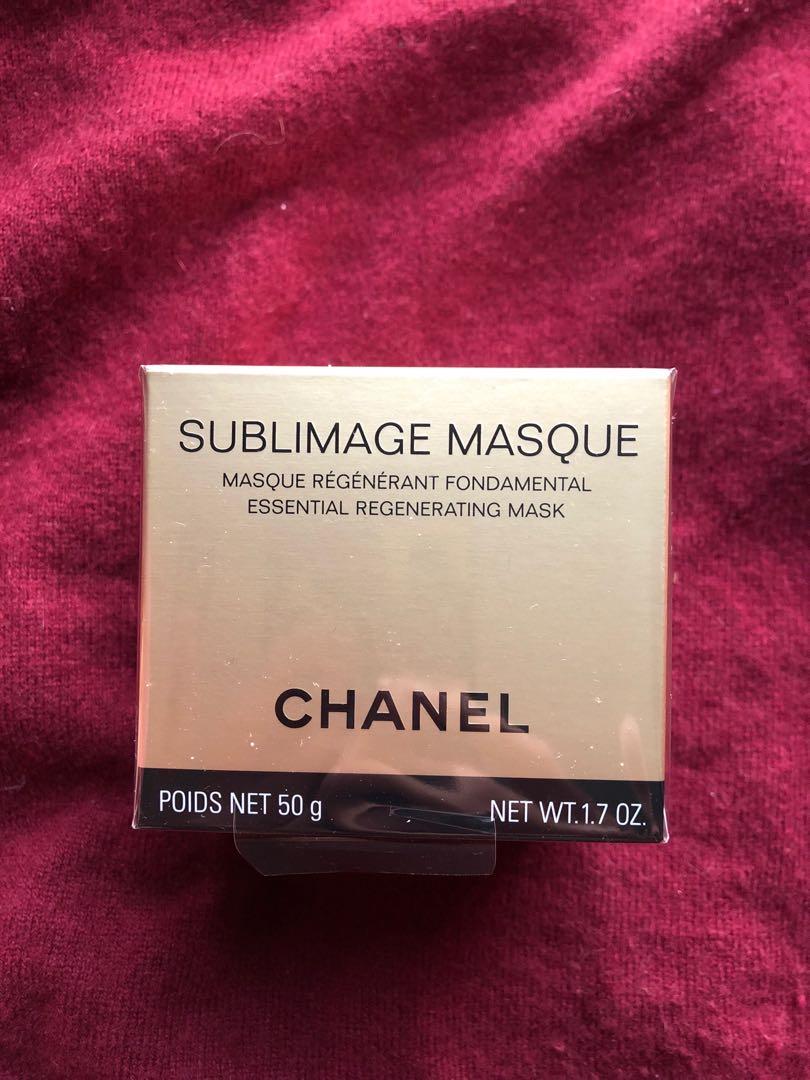 Chanel sublimage masque Essential Regenerating Mask 50g, 美容＆個人護理, 健康及美容-  皮膚護理, 面部- 面部護理- Carousell