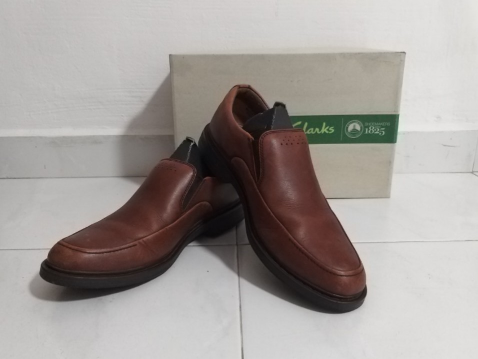 clarks men's leather formal shoes