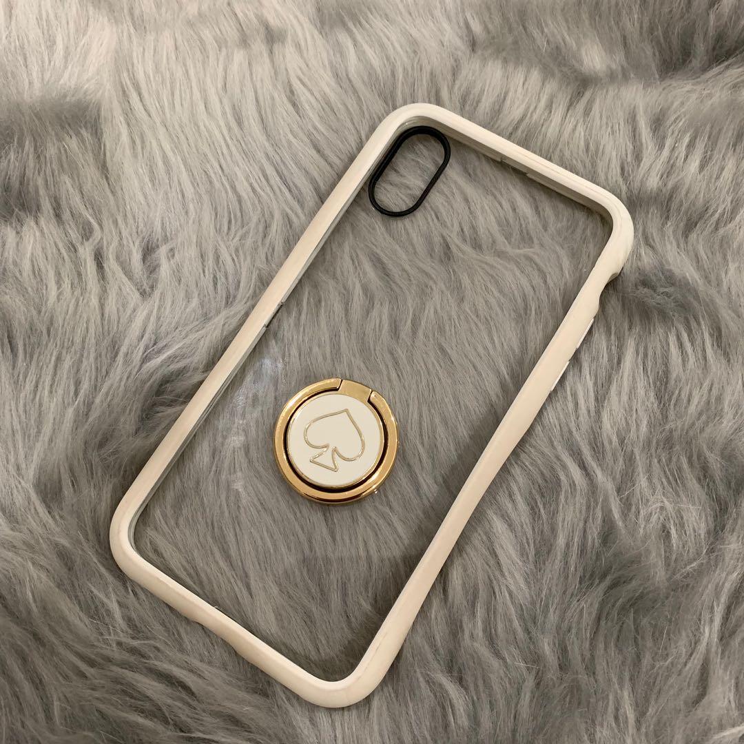 Clear case with kate spade ring stand iPhone X