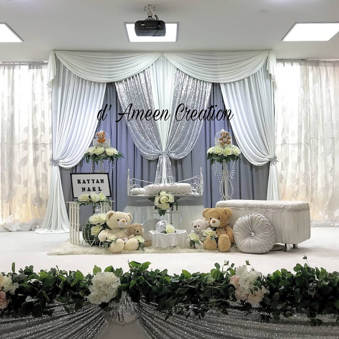 Cradle Buai Naming Ceremony Decoration Aqiqah Majlis Cukur