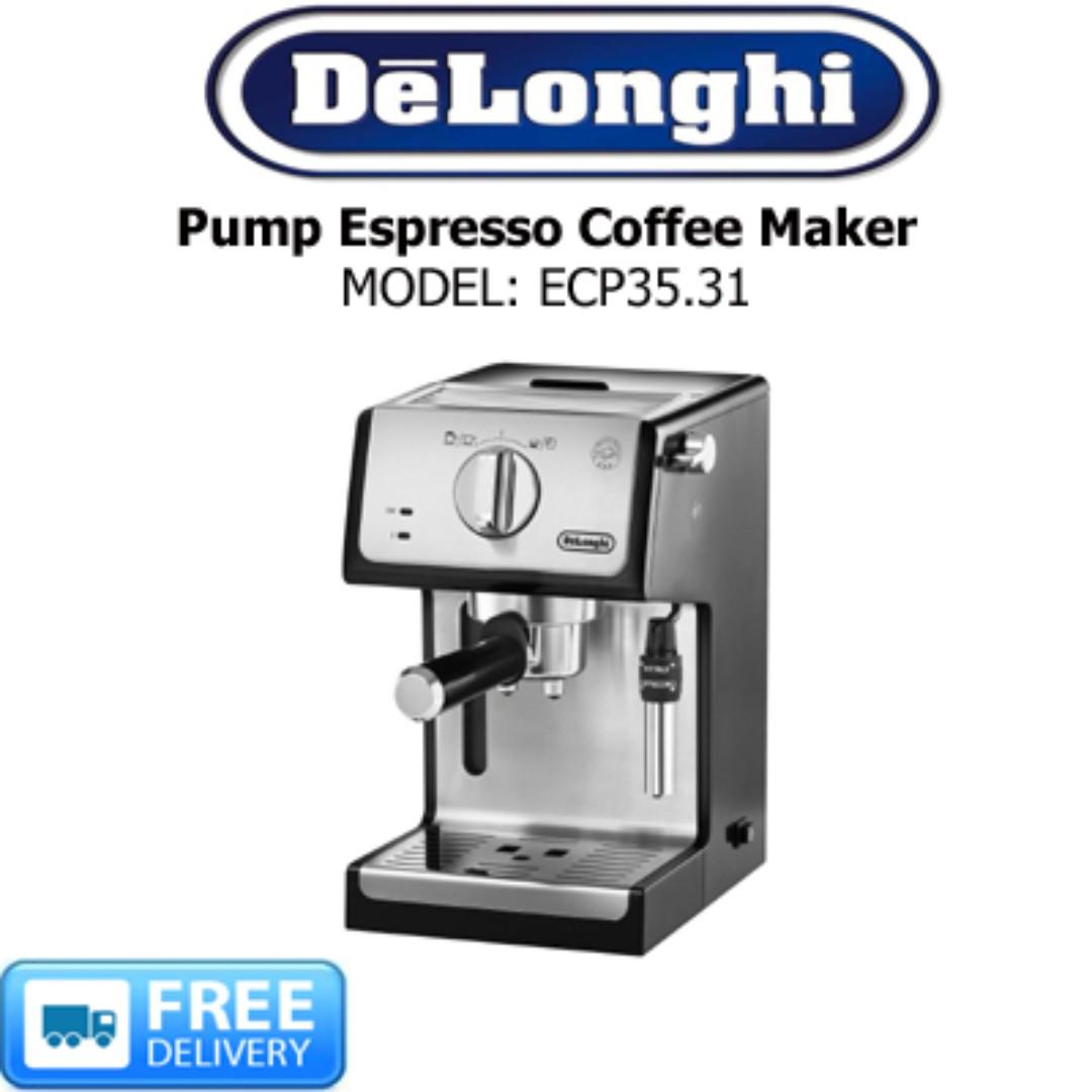 De Longhi Pump Espresso Coffee Maker Ecp 35 31 Home Appliances