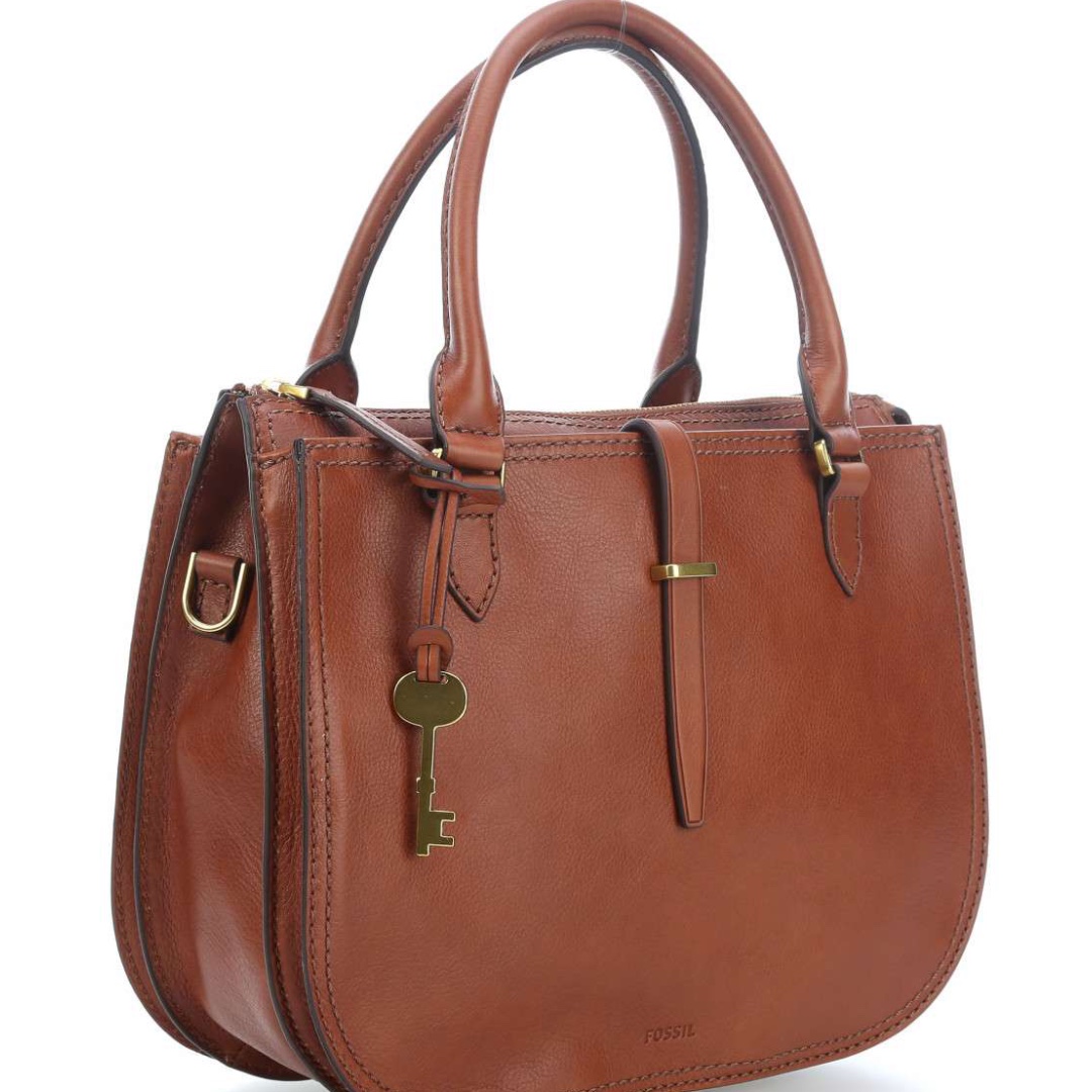 Fossil ryder outlet satchel braun