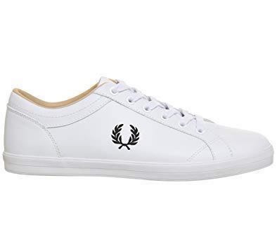 fred perry baseline white