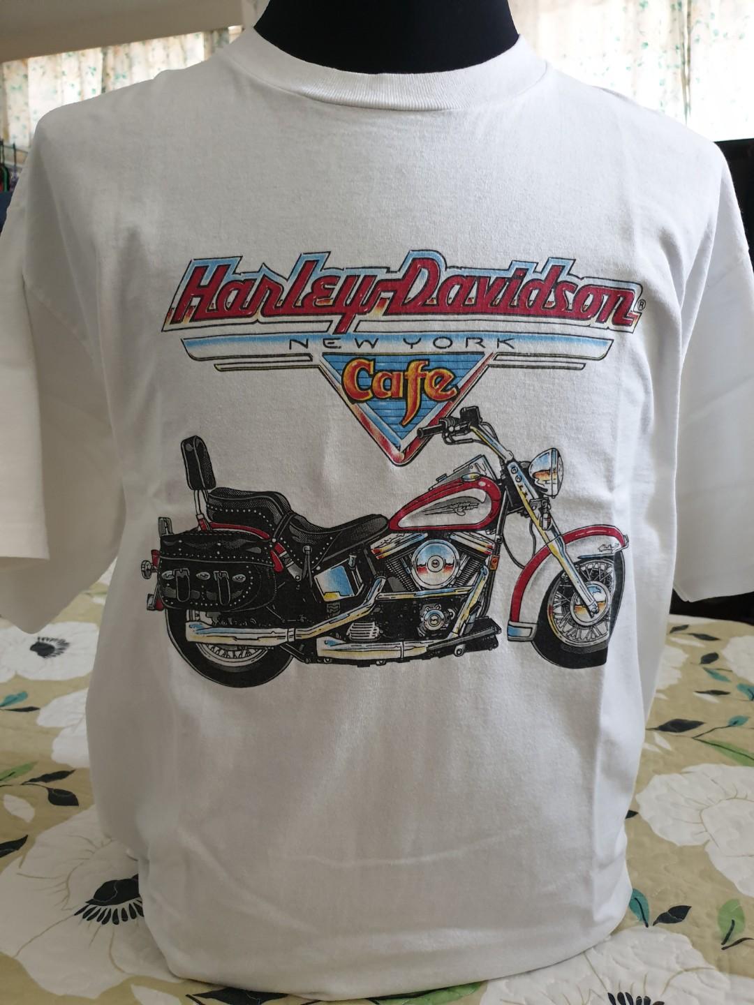 Harley Davidson New York Cafe, Men's Fashion, Tops & Sets, Tshirts