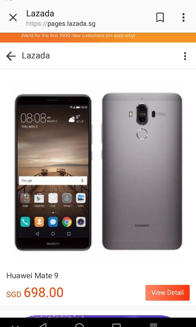 Huawei Mate 9 Metallic Grey Warranty Till Aug 2019 Mobile Phones Tablets Android Phones Others On Carousell