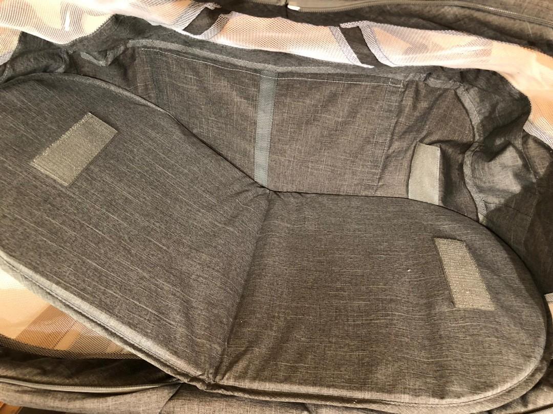 inovi cocoon folding moses crib travel cot grey
