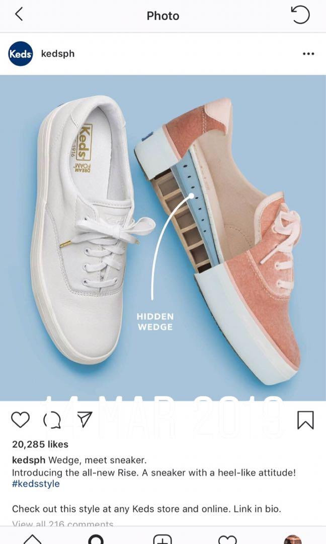 Keds Rise Velvet Light Pink