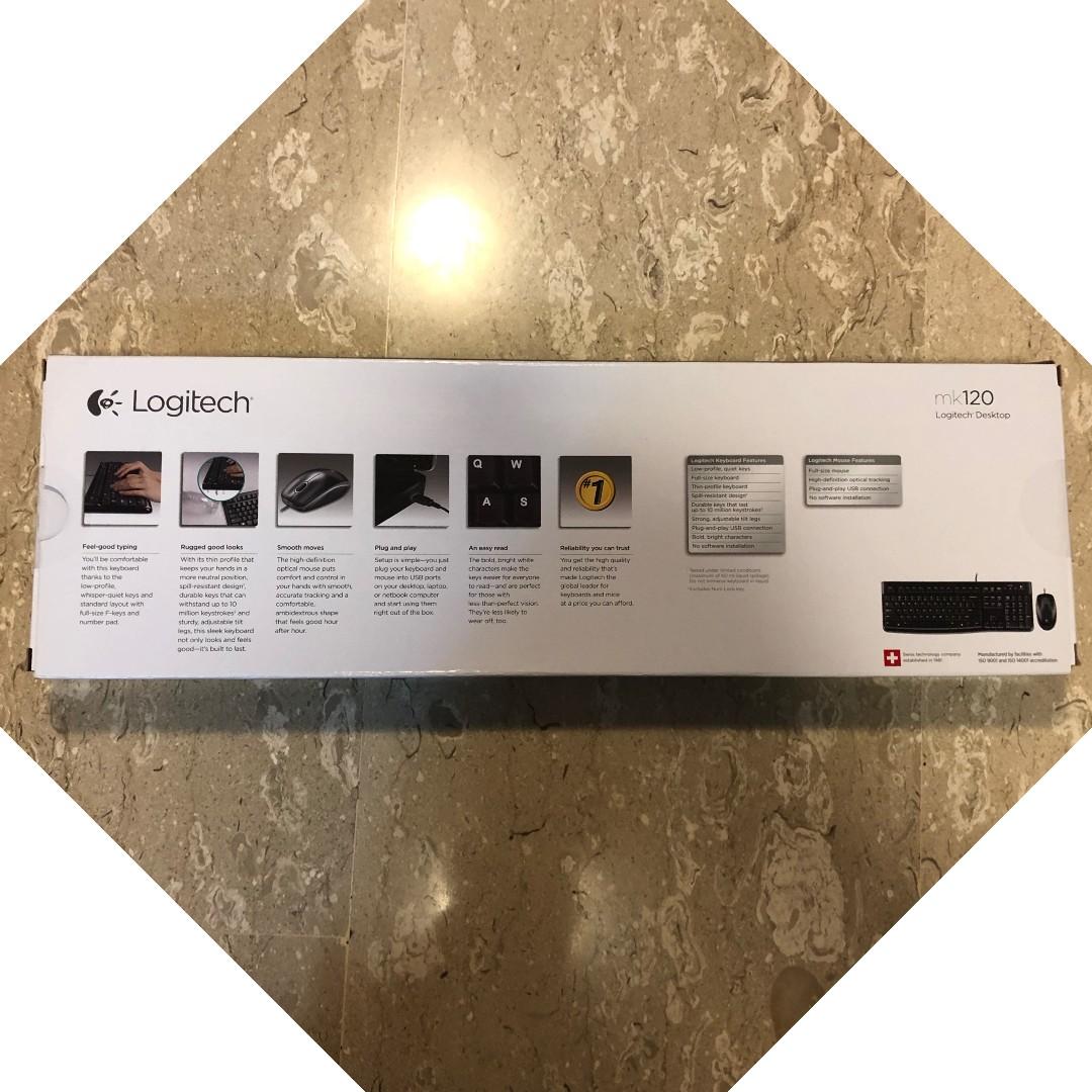 Logitech Mk120 Usb Keyboard Mouse Electronics Computer Parts Accessories On Carousell