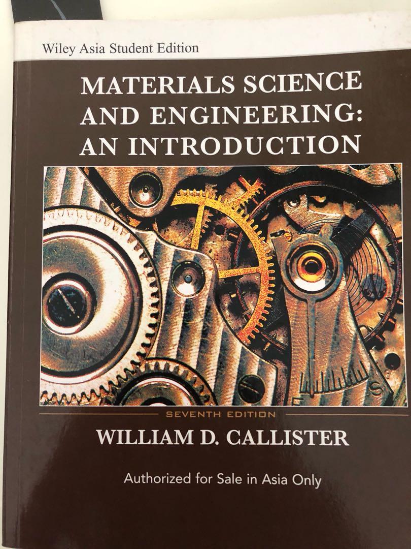 Materials Science And Engineering An Introduction Books