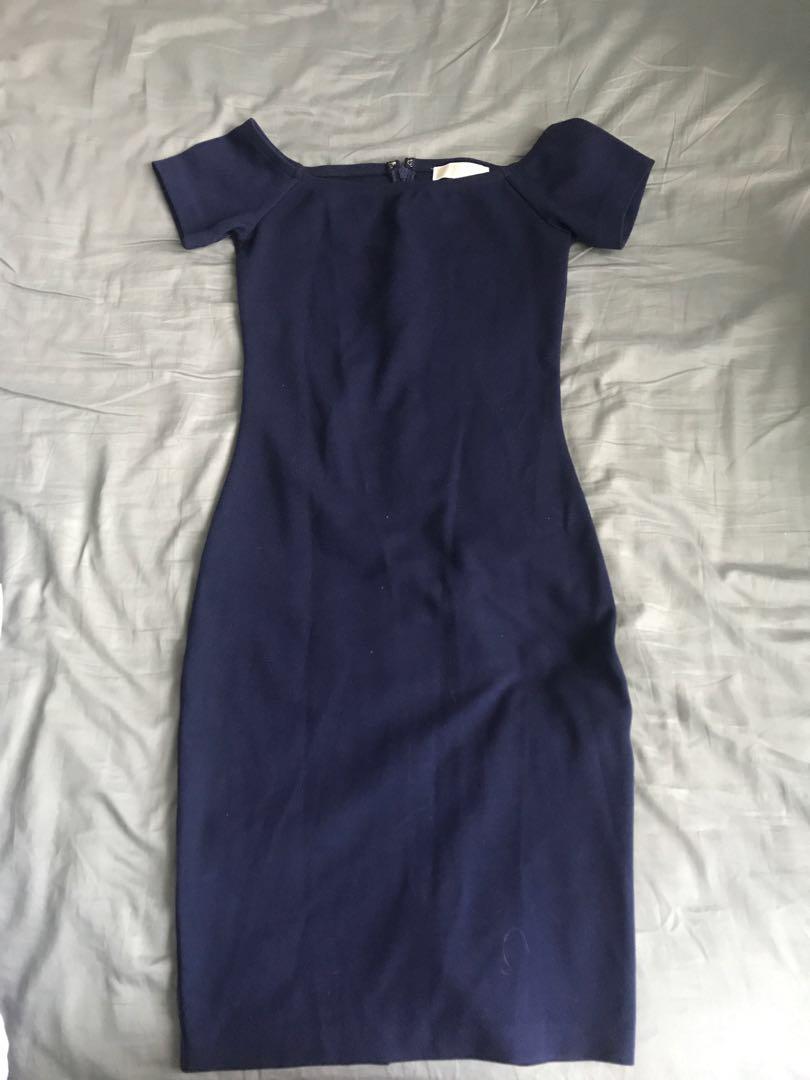 michael kors blue dress
