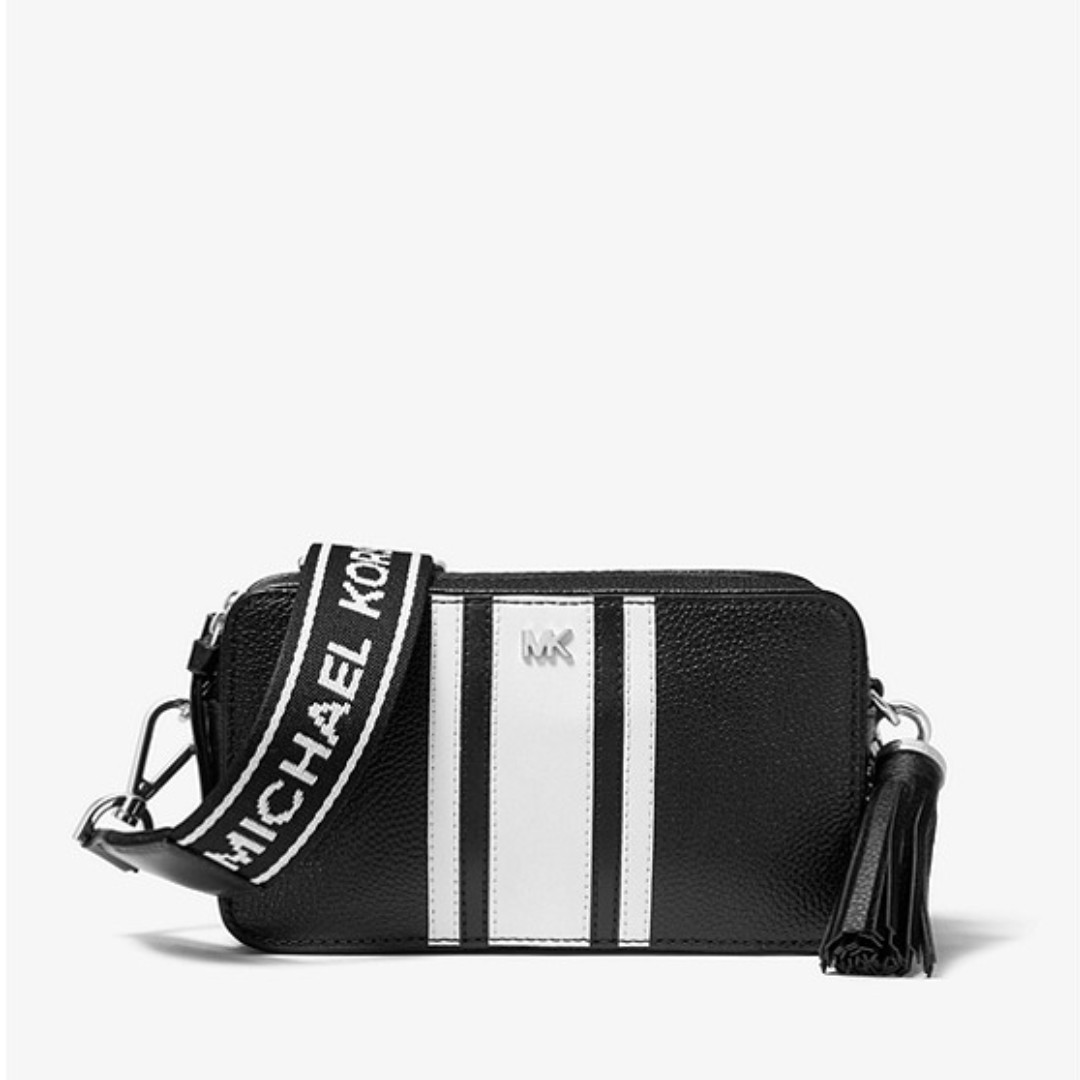 small logo tape camera bag