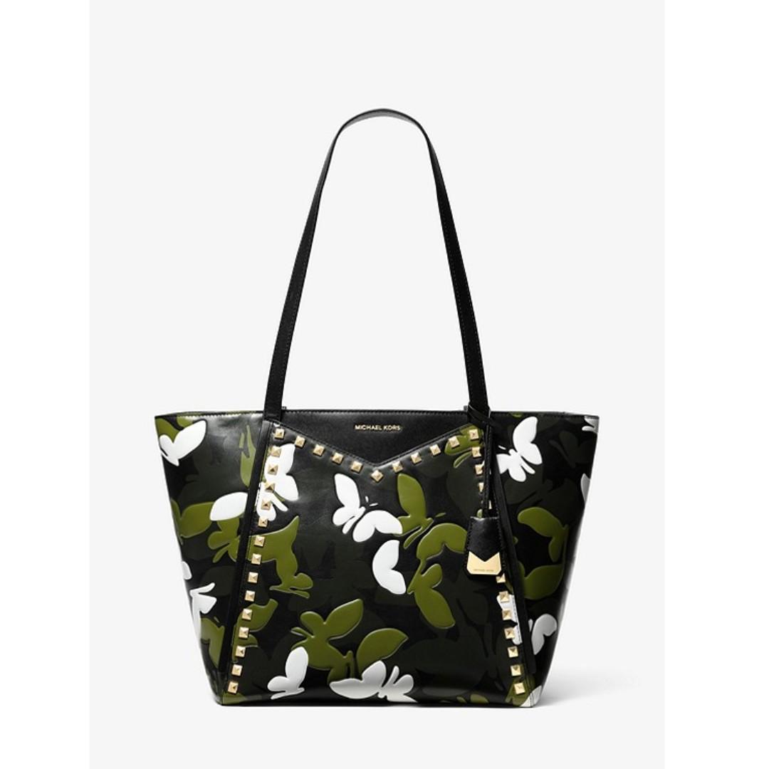 michael kors whitney large leather tote