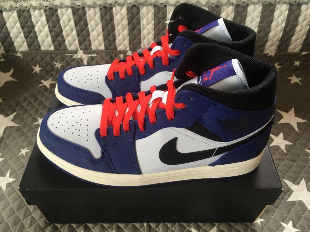 jordan mid green purple