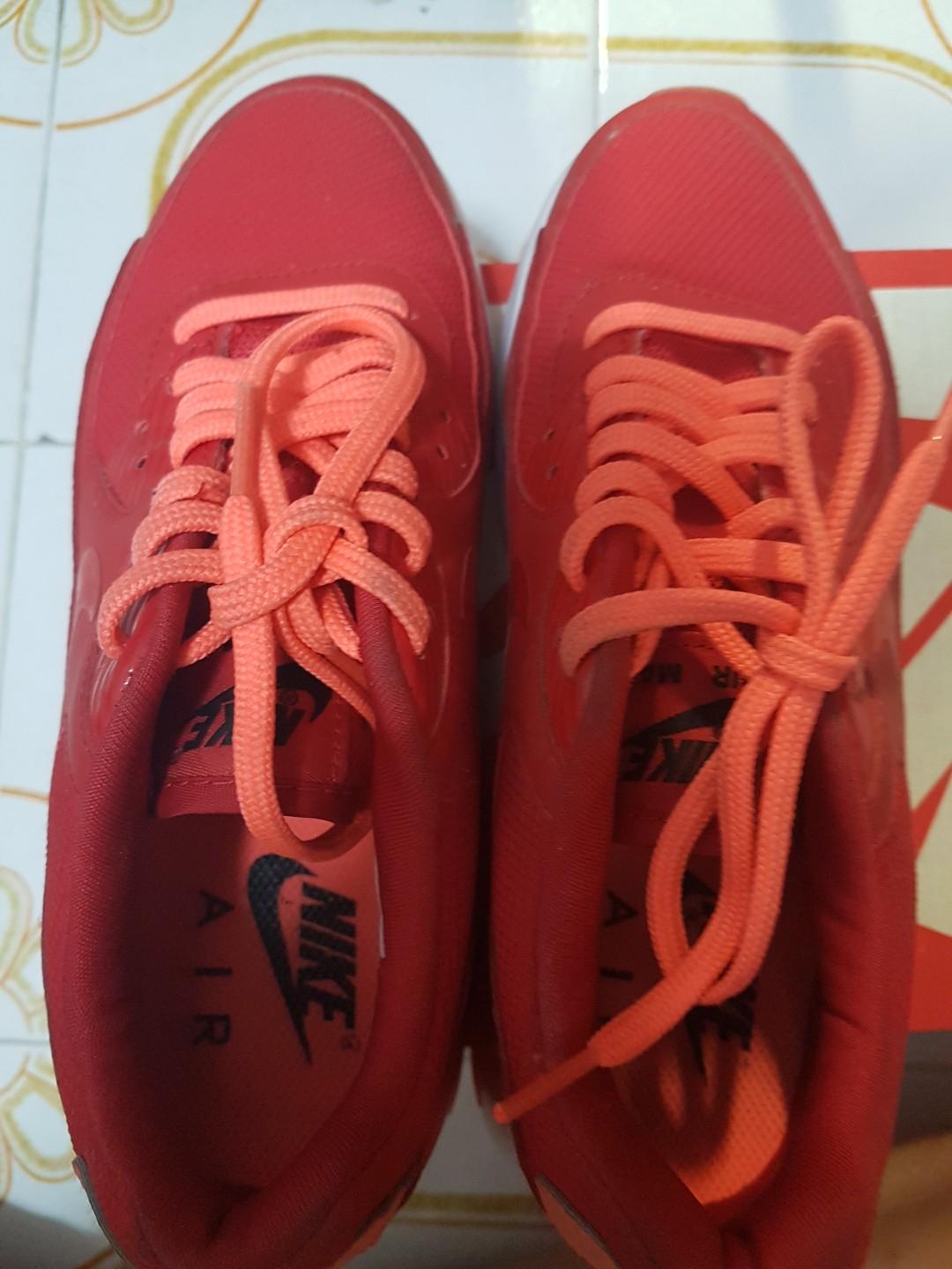 Nike Air Max Shoes In Red Orange Sports Sports Apparel On Carousell