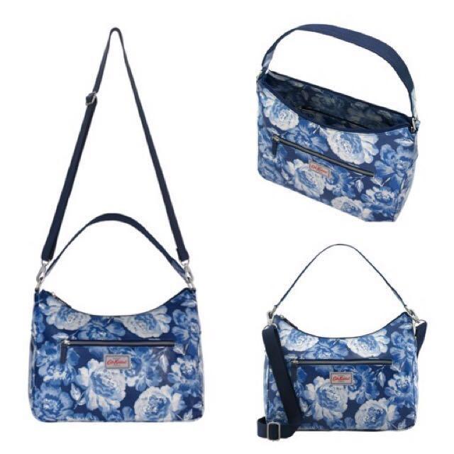 Original Cath Kidston Peony Blossom curve shoulder bag