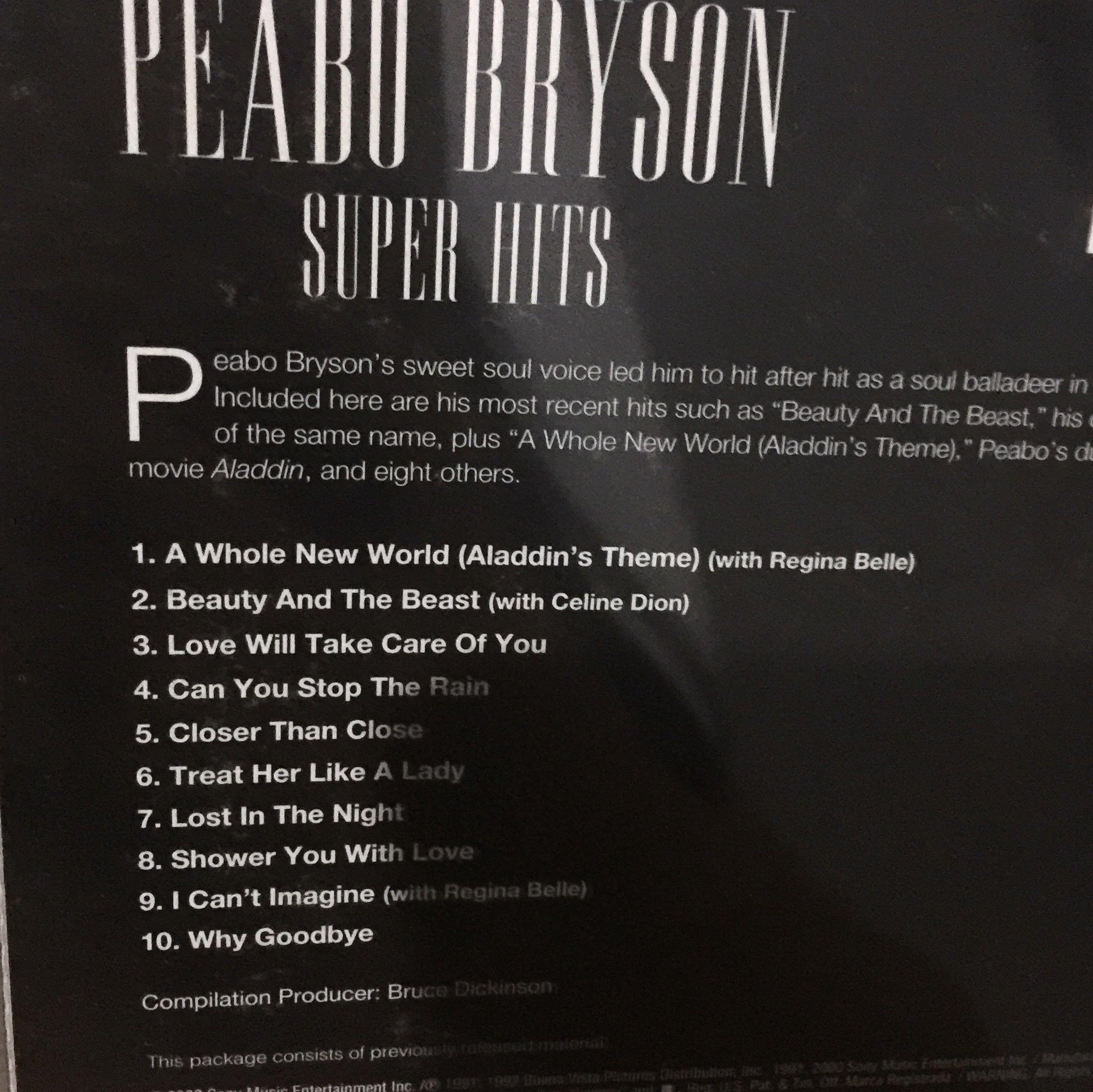 Peabo bryson hits cd on Carousell