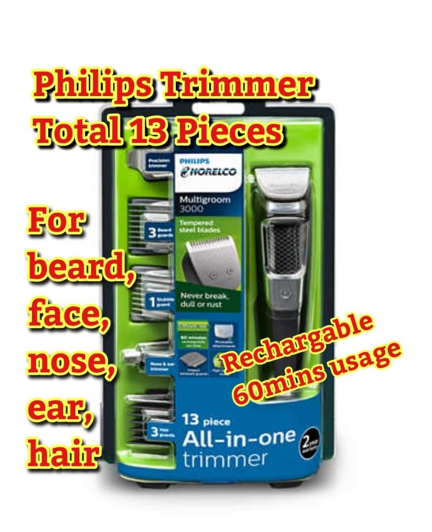 Philips Norelco Multi Groomer Mg3750 50 13 Piece Beard Face