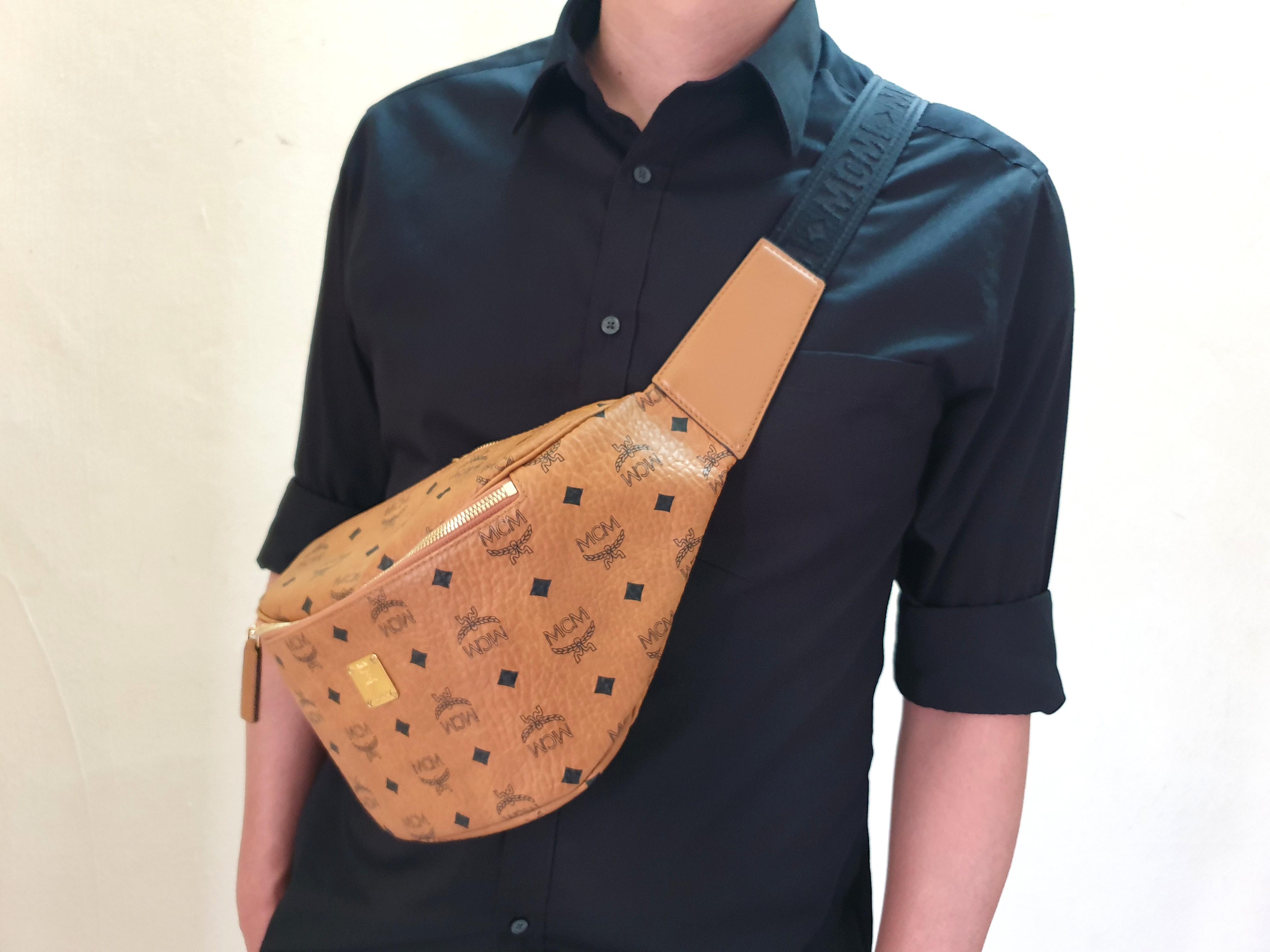 Mcm stark medium belt bag store
