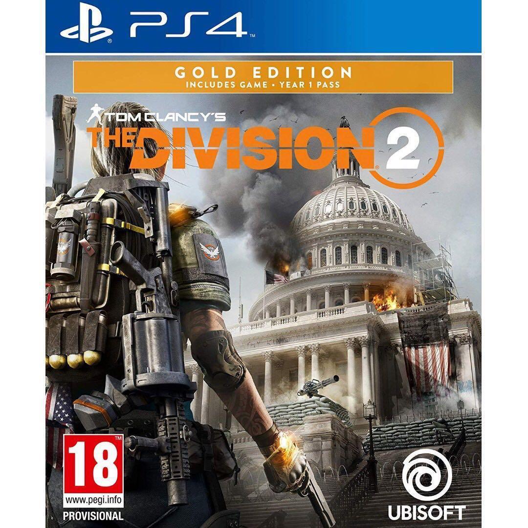 Ps4 Brand New Sealed The Division 2 Gold Edition R2 Toys Games Video Gaming Video Games On Carousell