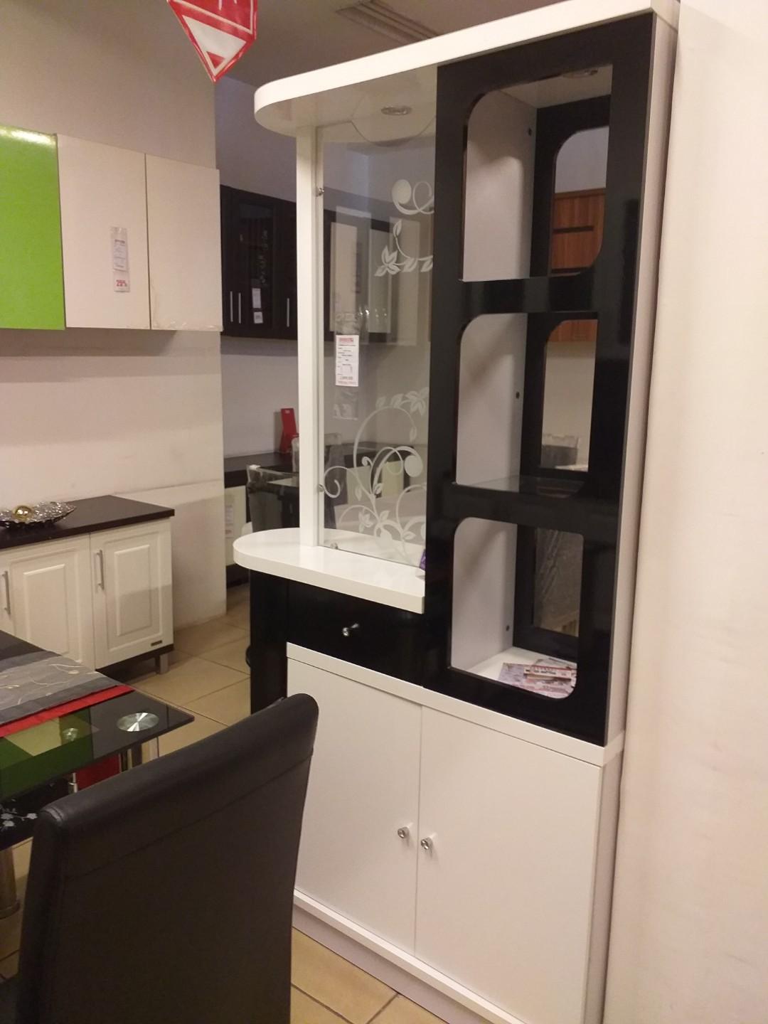 sale minibar hitam putih minimalis