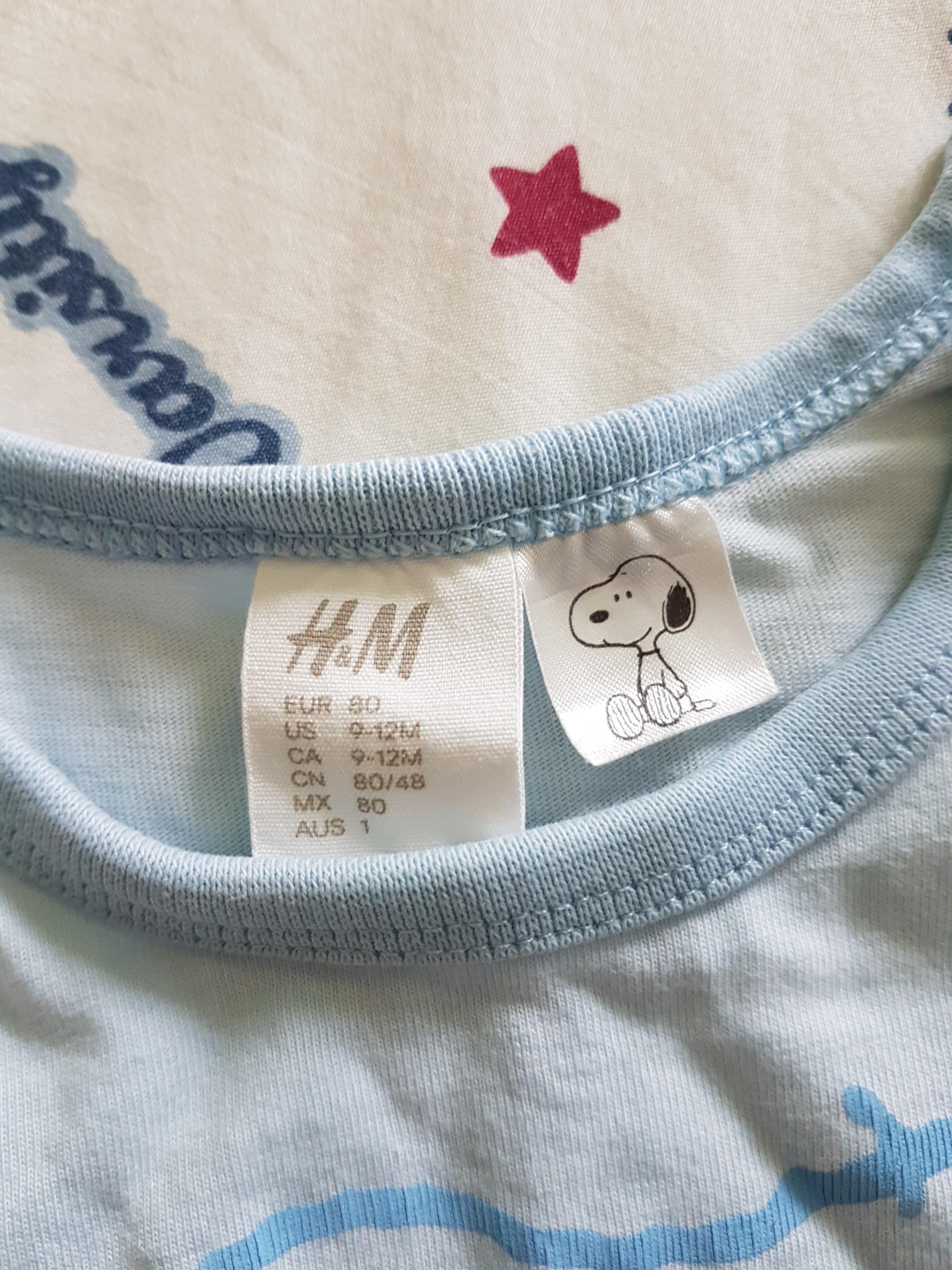 Snoopy Pyjamas (Category: Babies & Kids Fashion) located in Ayer Itam. Submitted by fiery_w (Listing ID 219935839, Image 3). Description: Item in very good condition. Cloth is comfy and cute... size is bigger than usual 9-12M. Can fit up to 24M..