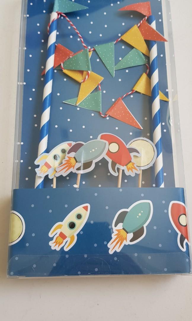 Space Birthday Cake Topper Decorations Everything Else On Carousell