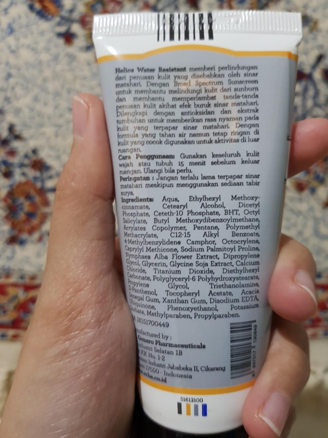 review sunscreen erha perfect shield helios