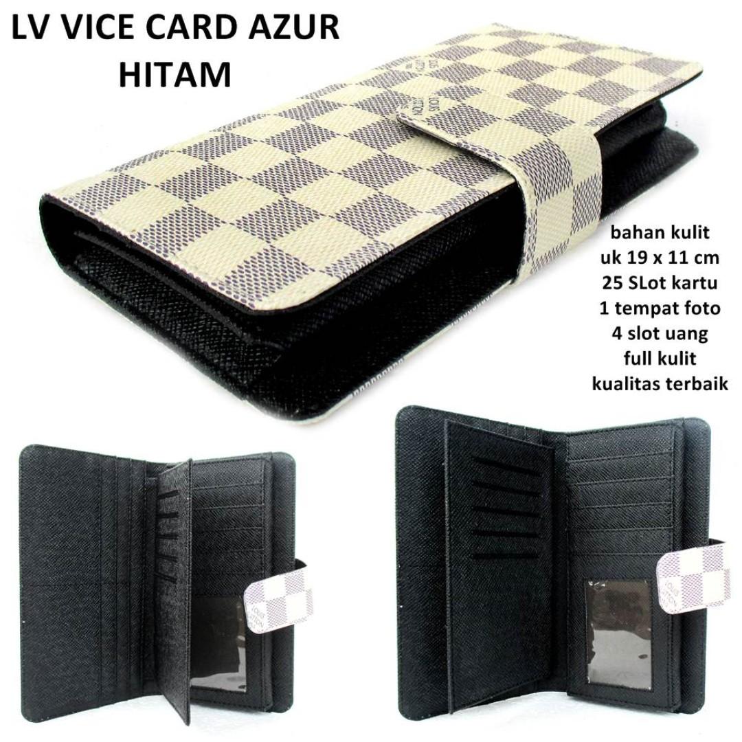 Terbaru Dompet Kartu Wanita Lv Vice Azur Trendi Hitam Fesyen Wanita Tas Dompet Di Carousell