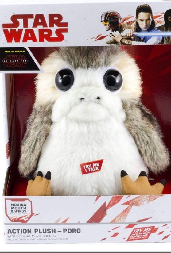 star wars action plush porg