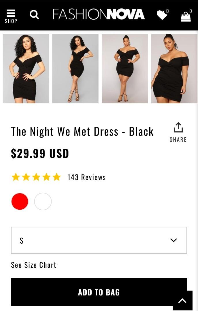 the night we met dress fashion nova