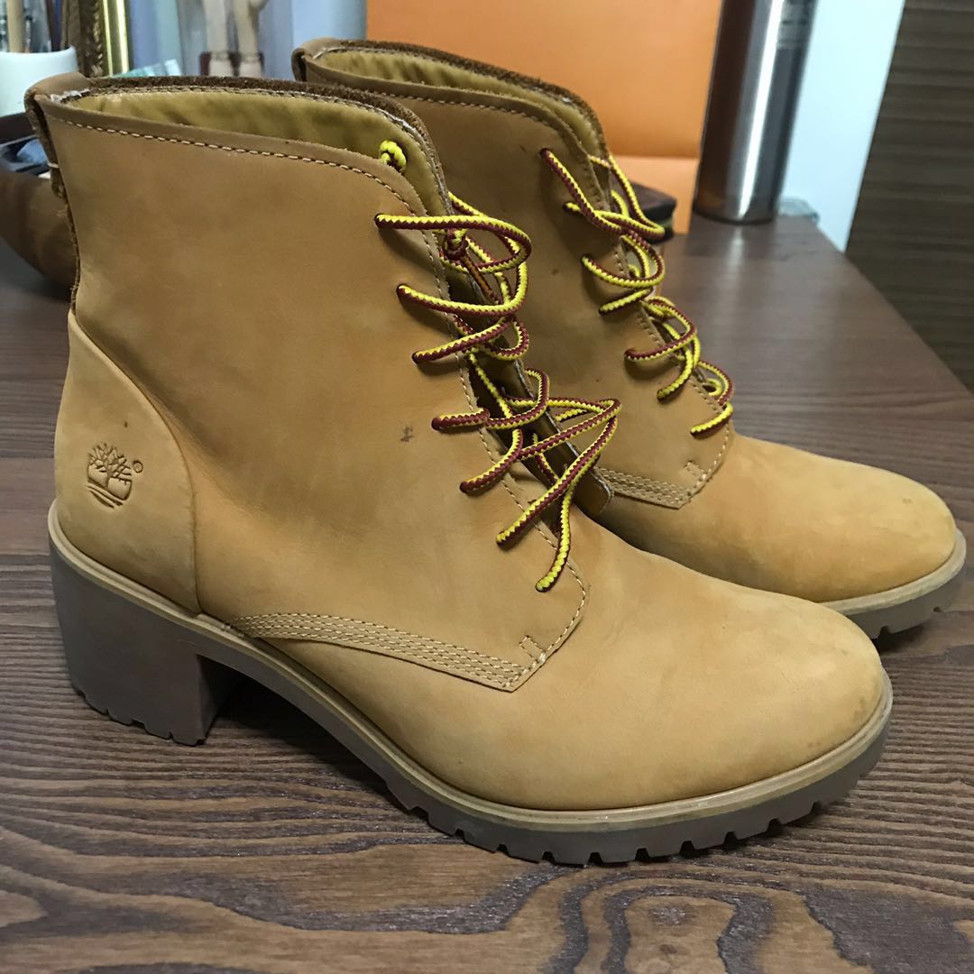 female timberland high heel boots