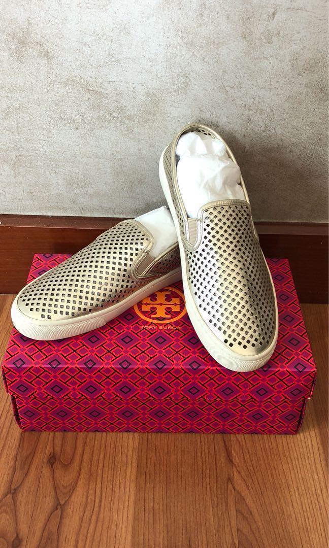 Tory Burch Jesse Perforated Sneaker Barang Mewah Tas Dompet di