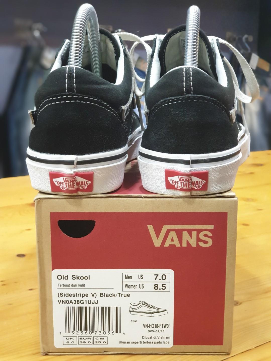 vans old skool sidestripe v black