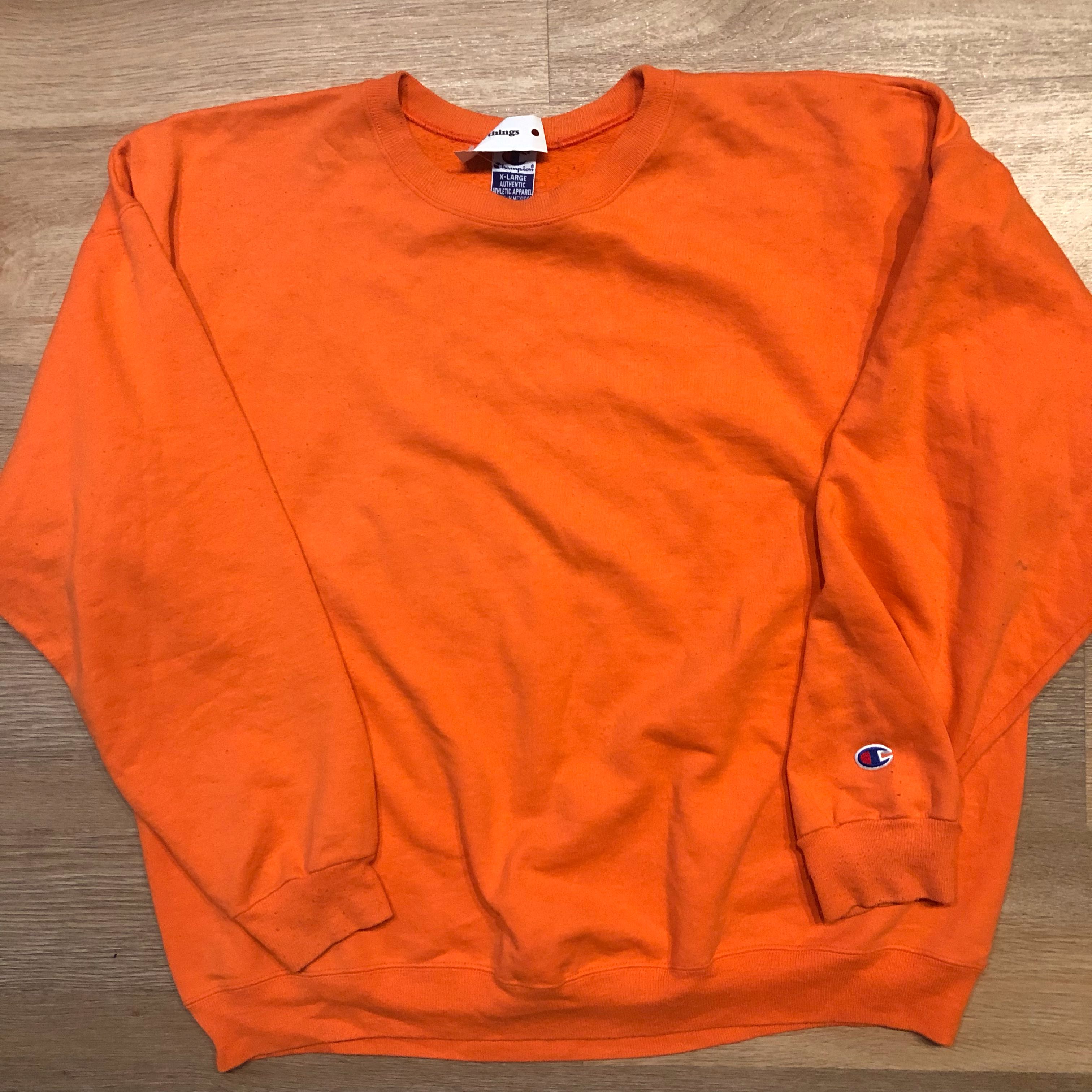vintage orange champion sweatshirt