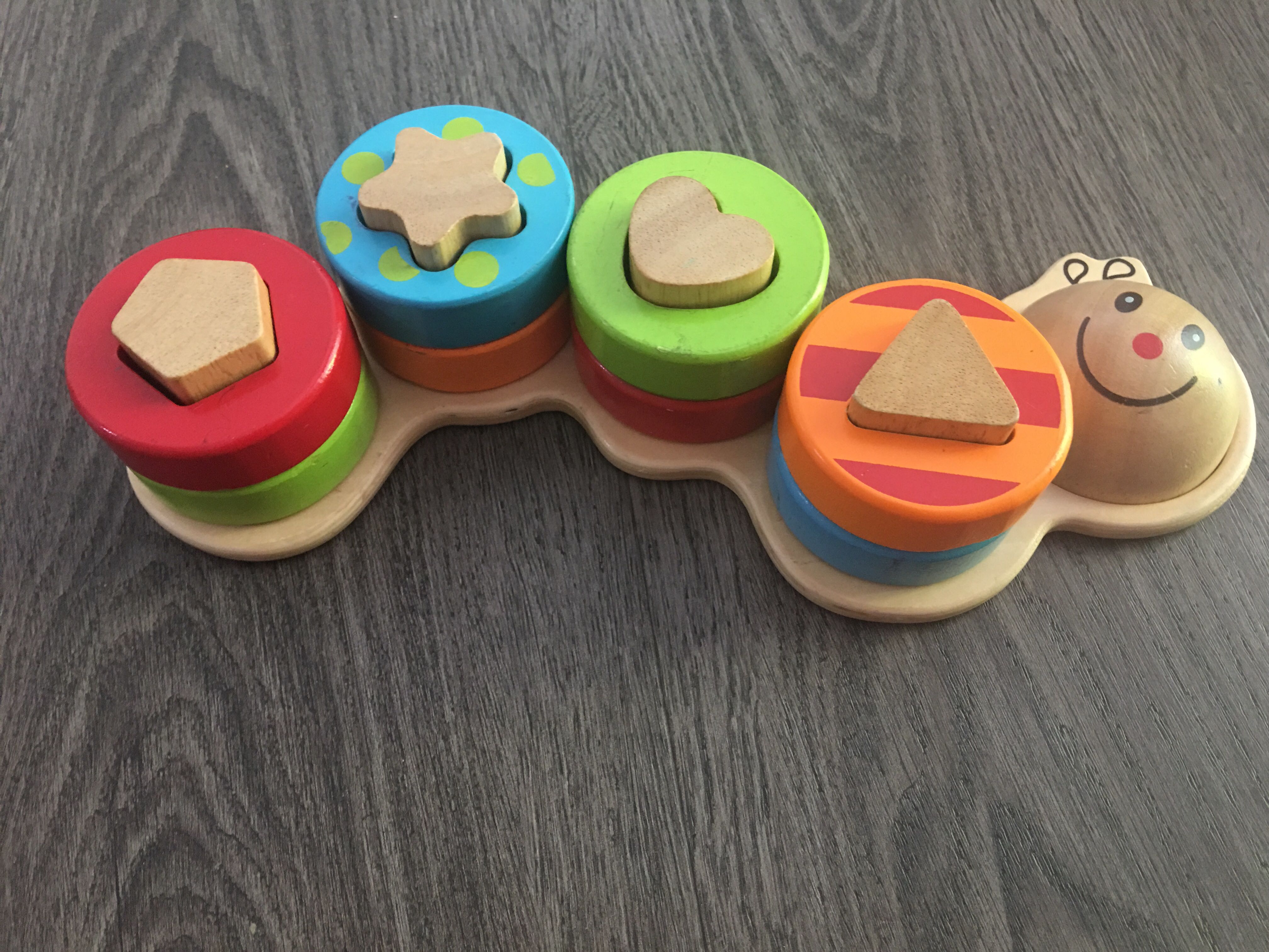 Caterpillar shape sorter on sale